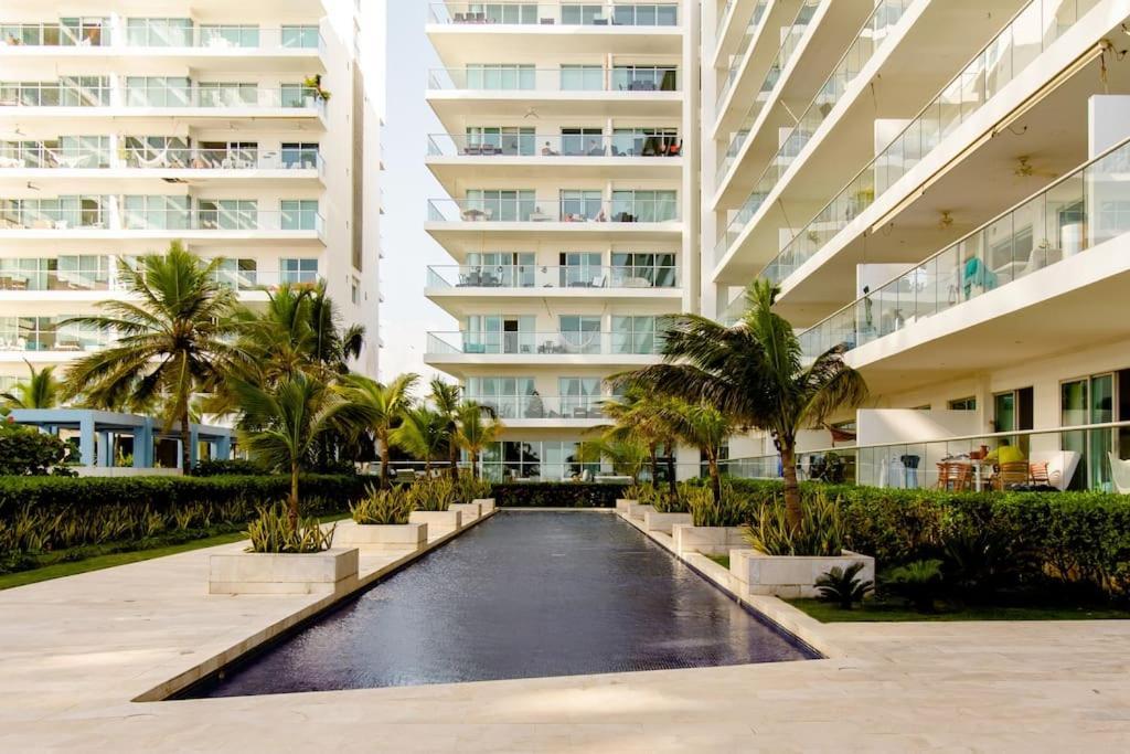Hermoso Apartamento Con Todas Las Comodidades Acceso Directo A La Playa Morros Epic Sector La Boquilla Cumple Protocolos De Bioseguridad Cartagena Exterior foto